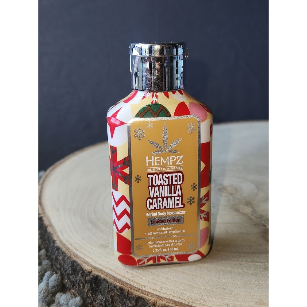 Hempz Mini Toasted Vanilla Caramel Body Lotion 2.25 fl oz ~ New, Sealed